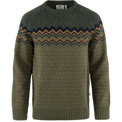 Fjällräven Övik Knit Sweater M - Laurel Green-deep Forest - Miehet - L - Partioaitta
