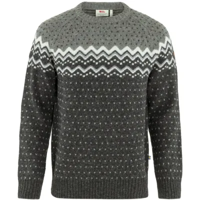 Fjällräven Övik Knit Sweater M - Dark Grey-grey - Miehet - M - Partioaitta, kuva 1 / 1