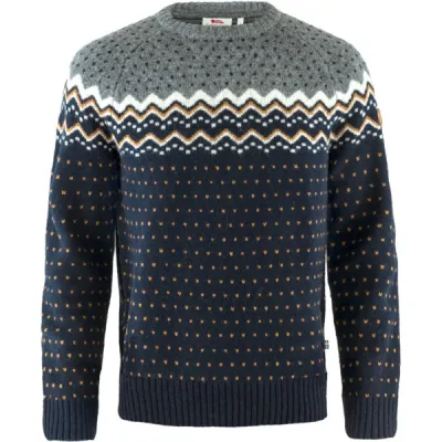 Fjällräven Övik Knit Sweater M - Dark Navy - Miehet - S - Partioaitta, kuva 1 / 1