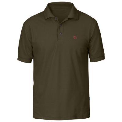 Fjällräven Crowley Pique Shirt M - Dark Olive - Miehet - XL - Partioaitta