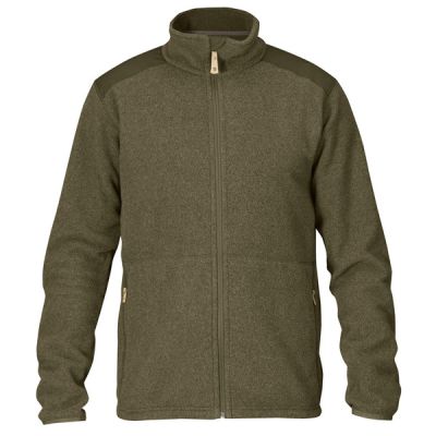 Fjällräven Sten Fleece M - Dark Olive - Miehet - L - Partioaitta