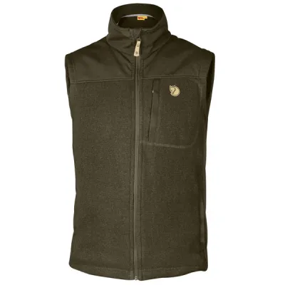 Fjällräven Buck Fleece Vest M - Dark Olive - Miehet - XS - Partioaitta, kuva 1 / 1