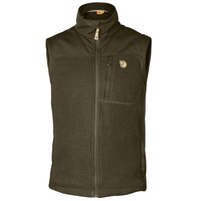 Fjällräven Buck Fleece Vest M - Dark Olive - Miehet - S - Partioaitta