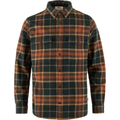 Fjällräven Övik Twill Shirt M - Autumn Leaf-dark Navy - Miehet - XL - Partioaitta, kuva 1 / 1