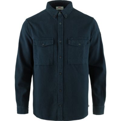 Fjällräven Övik Twill Shirt M - Dark Navy-dark Navy - Miehet - L - Partioaitta | Alk. 139,00 €