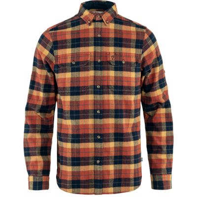 Fjällräven Singi Heavy Flannel Shirt M - Autumn Leaf-dark Navy - Miehet - XXXL - Partioaitta