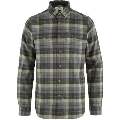 Fjällräven Singi Heavy Flannel Shirt M - Super Grey-stone Grey - Miehet - S - Partioaitta, kuva 1 / 1