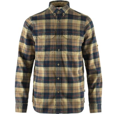 Fjällräven Singi Heavy Flannel Shirt M - Dark Sand - Miehet - XXL - Partioaitta