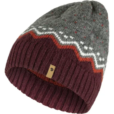 Fjällräven Övik Knit Hat - Dark Garnet - Unisex - OneSize - Partioaitta, kuva 1 / 1