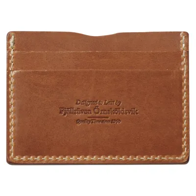 Fjällräven Övik Card Holder - Leather Cognac - Unisex - OneSize - Partioaitta, kuva 1 / 1