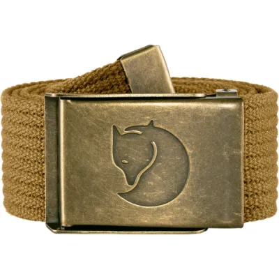 Fjällräven Canvas Brass Belt 4 Cm - Buckwheat Brown - Unisex - 1 Size - Partioaitta, kuva 1 / 1