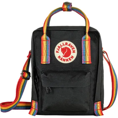 Fjällräven Kånken Rainbow Sling - Black-rainbow Pattern - Unisex - OneSize - Partioaitta, kuva 1 / 1
