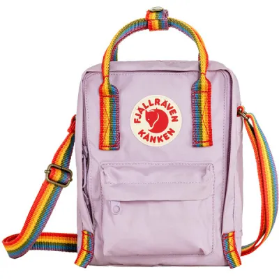 Fjällräven Kånken Rainbow Sling - Pastel Lavender-rainbow - Unisex - OneSize - Partioaitta, kuva 1 / 1