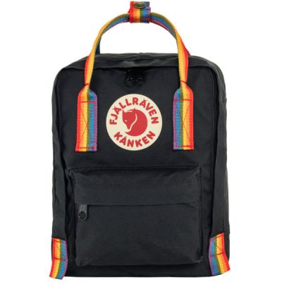 Fjällräven Kånken Rainbow Mini - Black-rainbow Pattern - Unisex - OneSize - Partioaitta