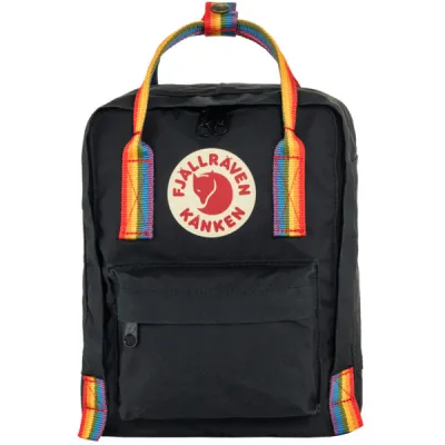 Fjällräven Kånken Rainbow Mini - Black-rainbow Pattern - Unisex - OneSize - Partioaitta, kuva 1 / 1