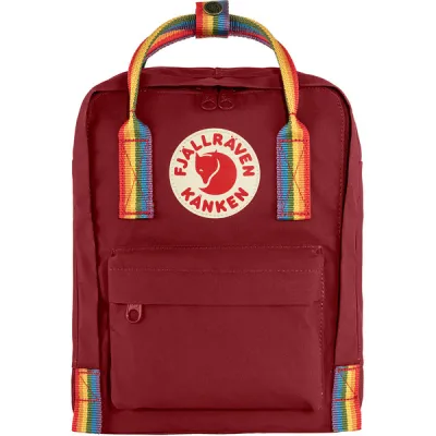 Fjällräven Kånken Rainbow Mini - Ox Red-rainbow Pattern - Unisex - OneSize - Partioaitta, kuva 1 / 1