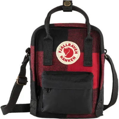 Fjällräven Kånken Re-wool Sling - Red-black - Unisex - OneSize - Partioaitta, kuva 1 / 1