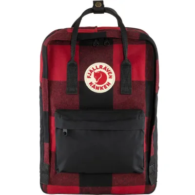 Fjällräven Kånken Re-wool Laptop 15" - Red-black - Unisex - OneSize - Partioaitta, kuva 1 / 1