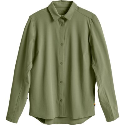 Fjällräven S/f Sun Shirt W - Green - Naiset - M - Partioaitta