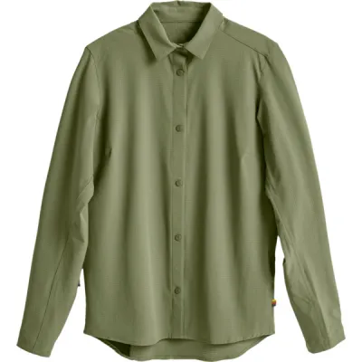 Fjällräven S/f Sun Shirt W - Green - Naiset - M - Partioaitta, kuva 1 / 1