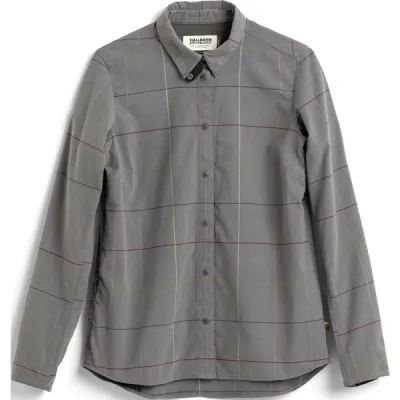 Fjällräven S/f Rider' S Flannel Shirt Ls W - Grey Flag Window - Naiset - S - Partioaitta, kuva 1 / 1
