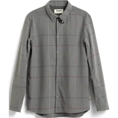 Fjällräven S/f Rider' S Flannel Shirt Ls M - Grey Flag Window - Miehet - XS - Partioaitta, kuva 1 / 1