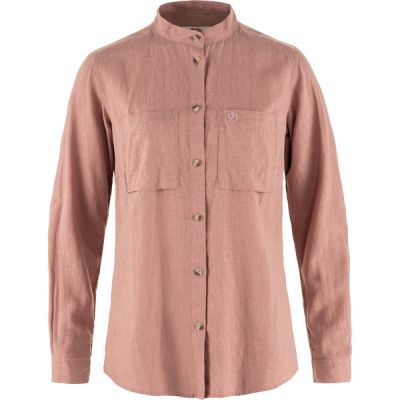 Fjällräven Övik Hemp Shirt Ls W - Dusty Rose - Naiset - XXS - Partioaitta | Alk. 129,00 €