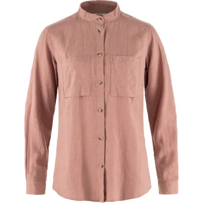 Fjällräven Övik Hemp Shirt Ls W - Dusty Rose - Naiset - XXS - Partioaitta, kuva 1 / 1