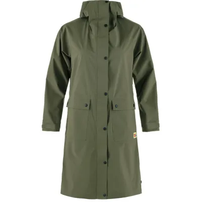 Fjällräven Vardag Rain Parka W - Laurel Green - Naiset - XL - Partioaitta, kuva 1 / 1