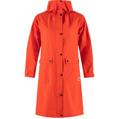 Fjällräven Vardag Rain Parka W - Flame Orange - Naiset - XS - Partioaitta