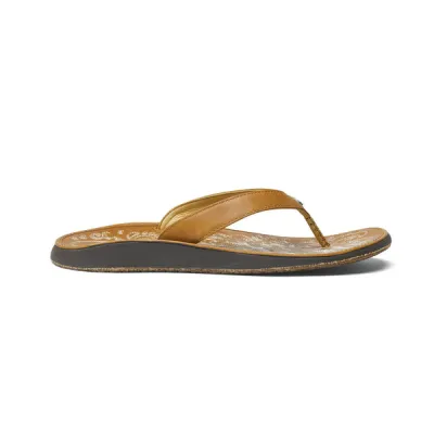 Olukai Paniolo - Natural/natural - Naiset - US 6 - Partioaitta