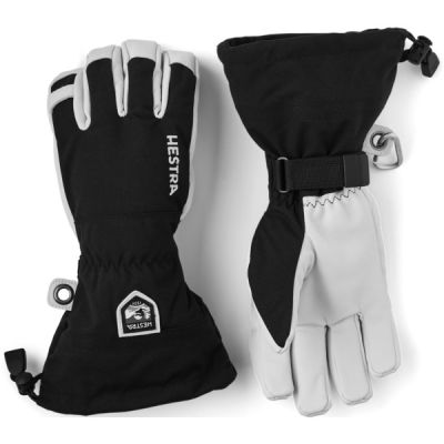 Hestra Army Leather Heli Ski - 5 Finger - Black - Unisex - 12 - Partioaitta