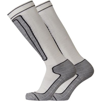 Sukkamestarit Merinovillasukat Ylläs - Valk-harmaa-musta - Unisex - 41-42 - Partioaitta