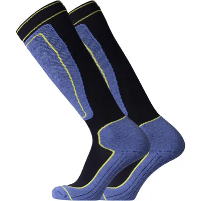 Sukkamestarit Merinovillasukat Ylläs - T.sin-sky Blue-lime - Unisex - 41-42 - Partioaitta