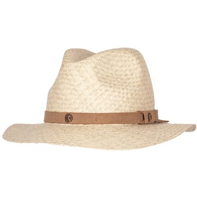 Salon Lakkitehdas Raffia Crush Fedora - Natural - Unisex - 57 - Partioaitta