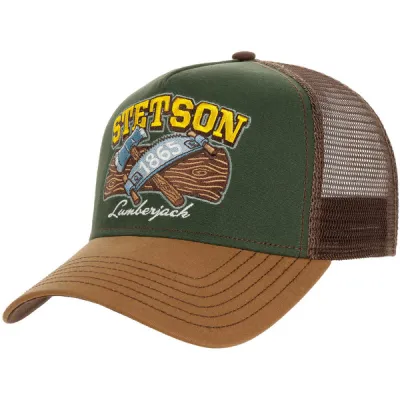 Stetson Trucker Cap Lumberjack - Olive/beige - Unisex - OneSize - Partioaitta