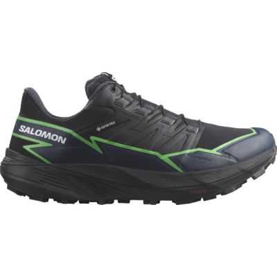 Salomon Thundercross Gtx - Black/green Gecko/black - Miehet - UK 11 - Partioaitta