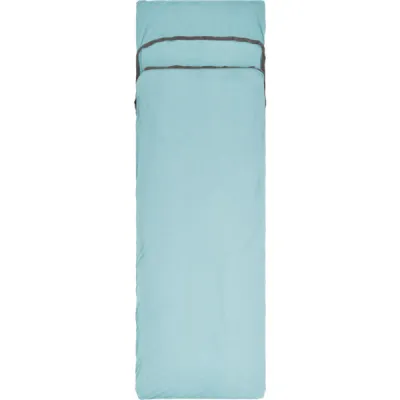 Sea to Summit Comfort Blend Sleeping Bag Liner - Rectangular W/ Pillow Sle - Aqua Sea Blue - Unisex - OneSize - Partioaitta