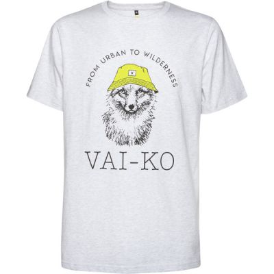 VAI-KO Adventurer Fox T-shirt - Grey Melange - Unisex - XS - Partioaitta