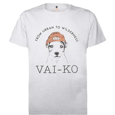VAI-KO Boss Dog T-shirt - Grey Melange - Unisex - S - Partioaitta, kuva 1 / 1