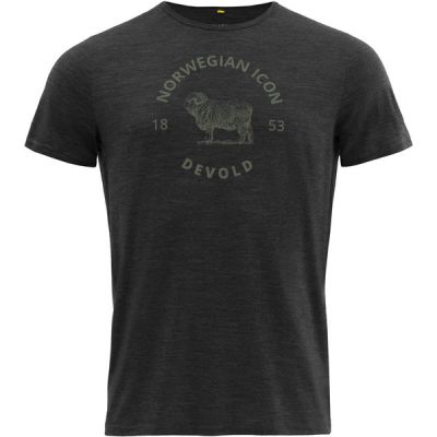 Devold Bagge Merino 130 Tee Man - Anthracite - Miehet - M - Partioaitta