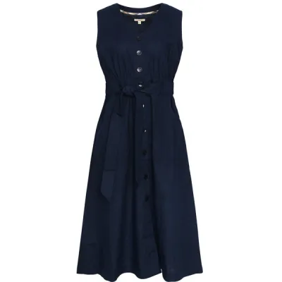 Barbour Rutherglen Midi Dress - Navy - Naiset - 12 - Partioaitta, kuva 1 / 1
