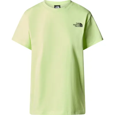 The North Face W S/s Relaxed Redbox Tee - Astro Lime - Naiset - S - Partioaitta