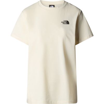 The North Face W S/s Relaxed Redbox Tee - White Dune - Naiset - S - Partioaitta