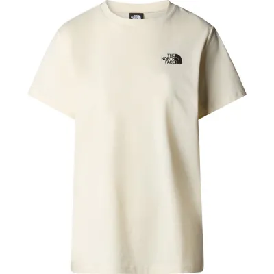 The North Face W S/s Relaxed Redbox Tee - White Dune - Naiset - S - Partioaitta