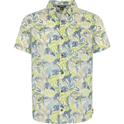 Sherpa Tiger Leaf Ss Shirt - Neelo Blue - Miehet - L - Partioaitta