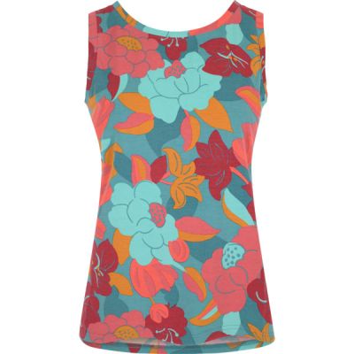 Sherpa Neha High Neck Tank - Hydra Oversize Floral - Naiset - S - Partioaitta