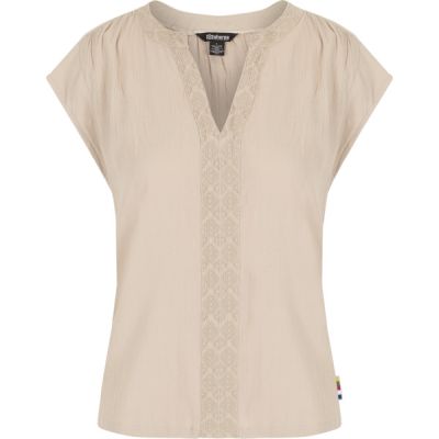 Sherpa Hara Cap Sleeve Top - Goa Sand - Naiset - L - Partioaitta