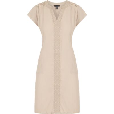 Sherpa Hara Cap Sleeve Dress - Goa Sand - Naiset - L - Partioaitta