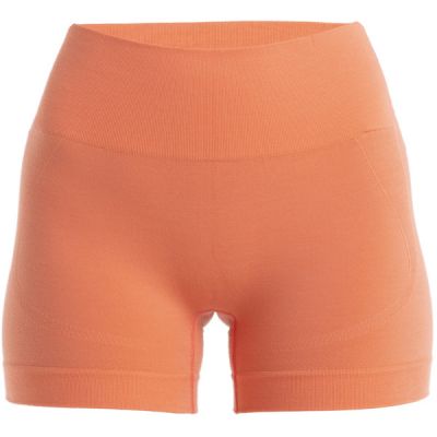 Icebreaker Women Merino Seamless Active 4 Inch Shorts - Tang - Naiset - S - Partioaitta